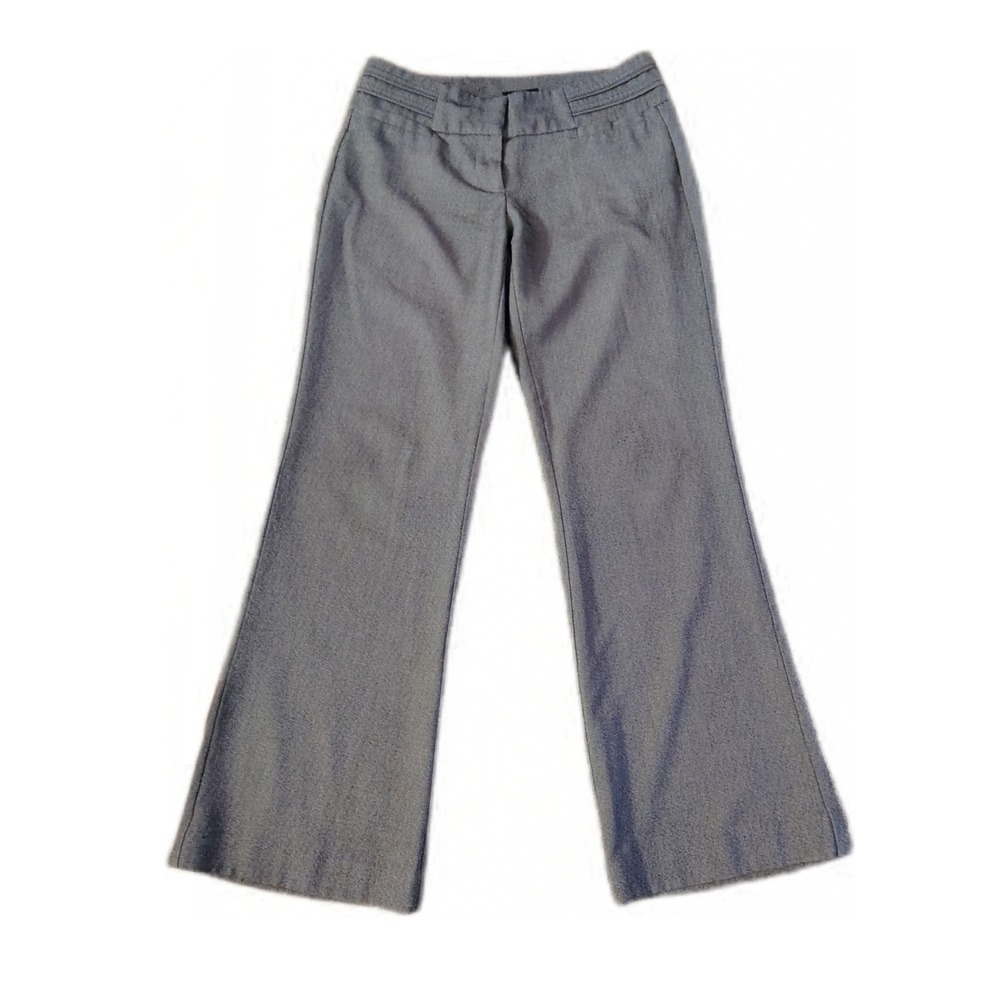 Vintage Y2K Womens XOXO Gray Low Rise Bootcut Pants Trousers 7/8 Office Academia